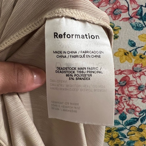 Reformation cream stretch ribbed Brendan pants 👌😊. - Picture 6 of 8